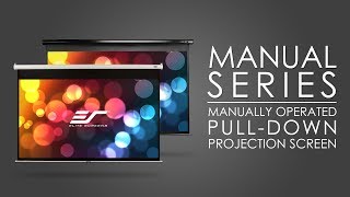 ✅ Elite Screens Manual Series  Manually Operated PullDown Projection Screen [upl. by Arne]