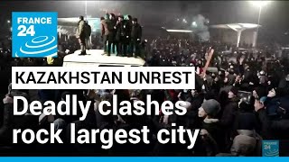 Kazakhstan unrest Deadly clashes rock largest city as crisis escalates • FRANCE 24 English [upl. by Hoffman]