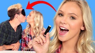 LIP BALM KISSING CHALLENGE  VS w Jordyn Jones and Jordan Beau [upl. by Dnallor]