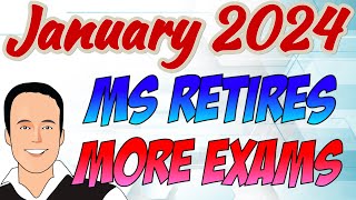 Jan 2024  Latest Microsoft Exam  Certification Retirements [upl. by Nick681]