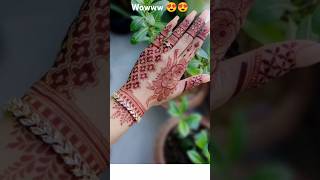 Amazing mehendi designs😍 trending shorts mehendiviralvideo [upl. by Kilmarx409]