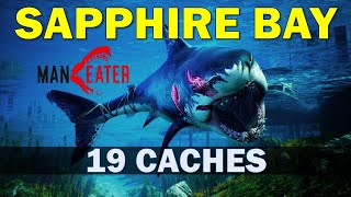 Sapphire Bay All Nutrient Caches Location  Maneater Sapphire Bay Collectibles Guide [upl. by Nalat]