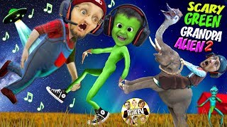 SCARY GREEN FGTeeV GRANDPA ALIEN 2 Save 👽 Friends Again Weird Funny Hello Neighbor Farmer Game [upl. by Hong875]