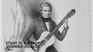 Classical Guitar  Dionisio Aguado  Study in A Major [upl. by Ern]