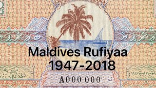 Maldives Rufiyaa Banknotes 19472018 ދިވެހި ރުފިޔާ [upl. by Zulaledairam]