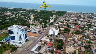 WEST AFRICA CITY DISCOVERY OF LOMÉ CAPITAL OF TOGO AERIAL VIEW OF THE CITY CITYSCAPE [upl. by Prudy452]