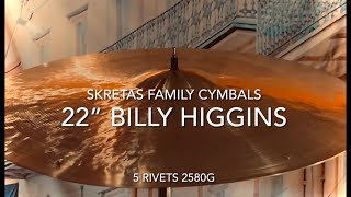 skretasfamilycymbals 22” Billy Higgins Tribute ride [upl. by Whitelaw334]