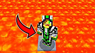 MINECRAFT PERO TODO ES LAVA😦😨 [upl. by Ahsinahs]