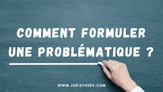 Comment formuler une problématique  dissertation travail de fin détudes mémoire thèse [upl. by Eiaj]