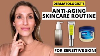 Dermatologists Affordable AntiAging Skincare Routine for Sensitive Skin  Dr Sam Ellis [upl. by Rozella]