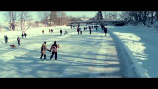 Patinoire de la rivière lAssomption  Lanaudière [upl. by Skolnik]