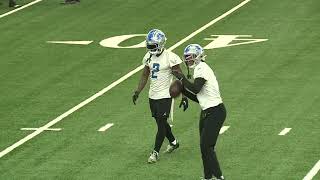 CJ GardnerJohnson returns to the field at Lions practice [upl. by Seadon165]