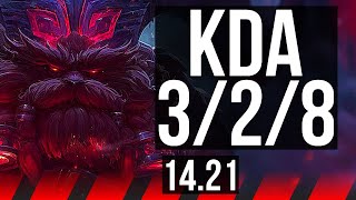 ORNN vs DARIUS TOP  328  EUW Diamond  1421 [upl. by Zurn]