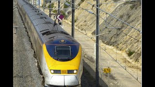 High speed train TGVEurostarAVE on the LGV [upl. by Wernda]