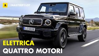 Mercedes CLASSE G 580 elettrica  Con QUATTRO motori fa cose ASSURDE Da 170000 euro [upl. by Burtis]