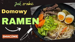 Domowy szybki RAMEN  PROSTY PRZEPIS [upl. by Oinafipe]