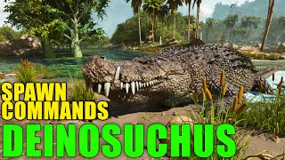 Ark DEINOSUCHUS spawn commands [upl. by Sillyhp]