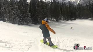 Lezione di snowboard 7 Curva Frontside intermediate [upl. by Ahterod]