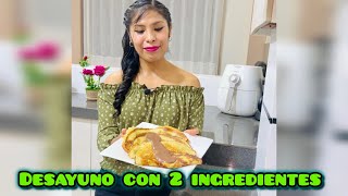 Con 2 INGREDIENTES PREPARA este Desayuno rápido y saludable [upl. by Baxie]