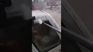 Pressure washing old Toyota Tercel 4wd wagon [upl. by Esinned429]