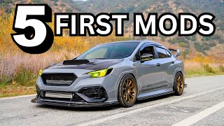 The 5 First Mods You Have To Do To Your 2022 Subaru WRX [upl. by Anahcar357]