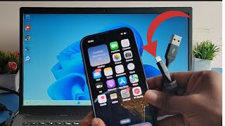 How to transfer files from laptop to iphone with cable photo video transfer kaise kare [upl. by Adiasteb]