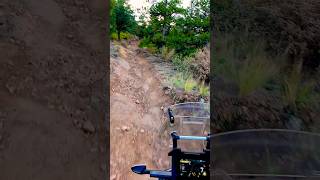 Aprilia Tuareg 660 tractoring up a narrow steep and loose climb shorts tuareg660 adventurebike [upl. by Quinby548]