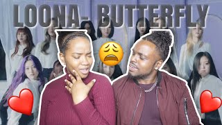 LOONA BUTTERFLY MV REACTION COUPLE REACTIONS CHRISTINA ampED [upl. by Deborath]