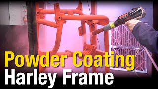 HowTo Powder Coat HarleyDavidson® Frame  HotCoat Elite PCS1000 the BEST Powder Coating System [upl. by Rimma]