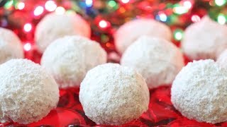 EASY Christmas Snowballs  Pecan Balls  So Easy ANYONE Can Make These [upl. by Akihc]