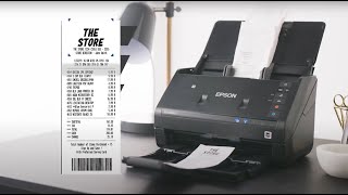 Epson Receipt Scanners  Organize Your Expenses with ScanSmart Software [upl. by Suiratnod460]