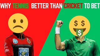 Why Tennis trading is better than cricket to bet  Benefits of Tennistrading Drawbacks of Cricket [upl. by Ecirp]