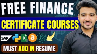 Top 10 Free Finance Courses For Jobs amp Internships November 2023 Free Certificate Included [upl. by Jeannette772]