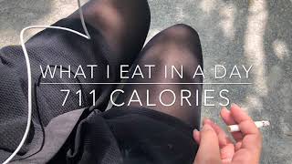 What I Eat In A Day  711 Calories  restriction [upl. by Ellenij]