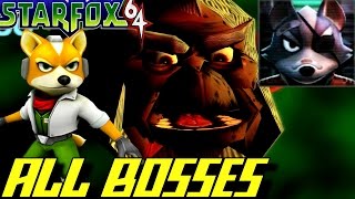 Star Fox 64  All Bosses No Damage [upl. by Obau14]