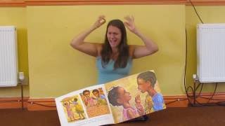 Handas surprise  British Sign Language BSL and read aloud author Eileen Browne [upl. by Aillil649]