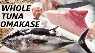 Tuna Master Kuniaki Yoshizawa Serves an Entire Omakase out of Bluefin Tuna — Omakase [upl. by Adnolohs]