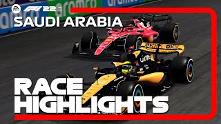 Race Highlights  2024 Saudi Arabian Grand Prix  F1 22 Career Mode [upl. by Crispa]