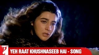 Yeh Raat Khushnaseeb Hai Song  Aaina  Jackie Shroff  Amrita Singh  Lata Mangeshkar [upl. by Bracci]