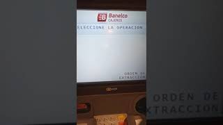 tutorial como realizar una extracción sin tarjeta en los cajero automático de la red Banelco [upl. by Tierza9]