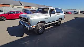 1988 Dodge Ramcharger 4X4 FOR SALE  Mtl West Motors [upl. by Ettenahc]