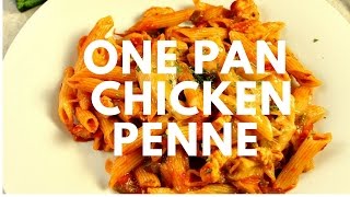 Quick One Pan Chicken Penne Pasta Recipe [upl. by Olonam85]