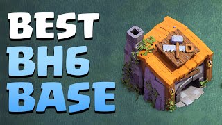 New TOP 3 Builder Hall 6 Base Layout  Best BH6 Base With Link  Clash of Clans [upl. by Annodahs257]