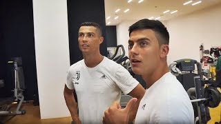 RONALDO CROSSBAR CHALLENGE w Dybala Cuadrado [upl. by Anaitat]