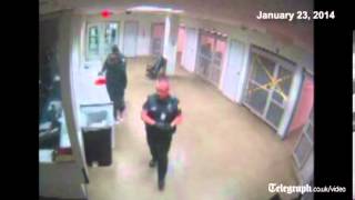 Police release footage of Justin Bieber being processed in jail  prison CCTV [upl. by Eenafit]