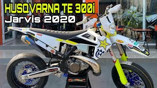 SUPERMOTO HUSQVARNA TE300i JARVIS 2020  2stroke [upl. by Gerrit]