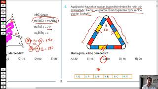 5ACİL YAYINLARI GEOMETRİNİN İLACI Üçgende Açılar Test 1 [upl. by Boehmer]