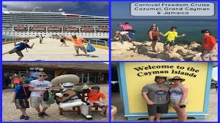 Carnival Freedom Caribbean Cruise to Cozumel Grand Cayman amp Jamaica [upl. by Hadsall]