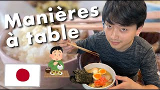 LES MANIÈRES À TABLE AU JAPON [upl. by Vida]