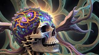 Painterly Skulls  AI Psychedelic Animated Art  AV 26 [upl. by Alexa560]